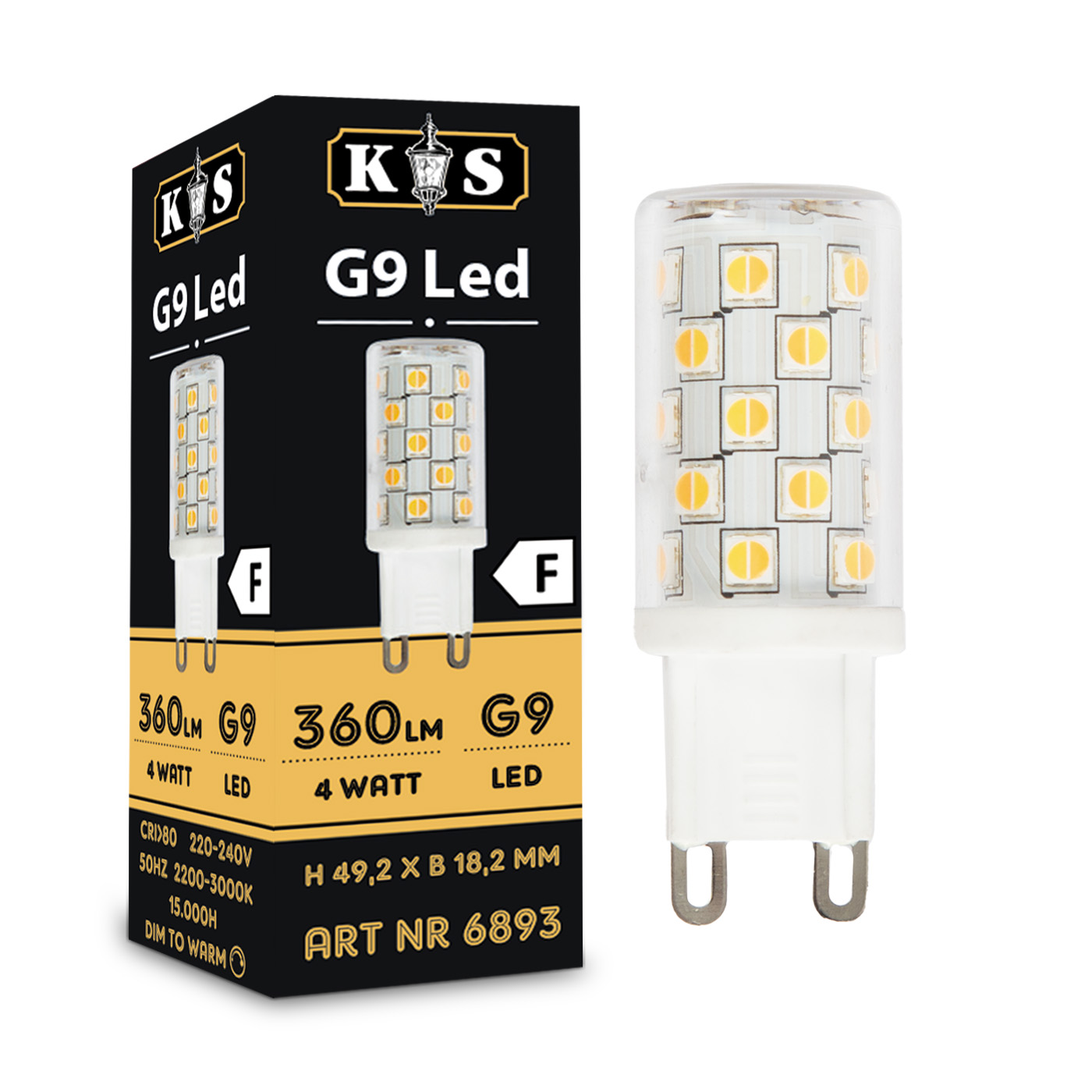 LED G9 Dim To Warm 4W